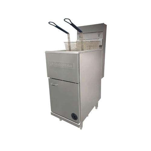 Goldstein G35C+S - Single Pan Gas Tube Deep Fryer - G35C-S