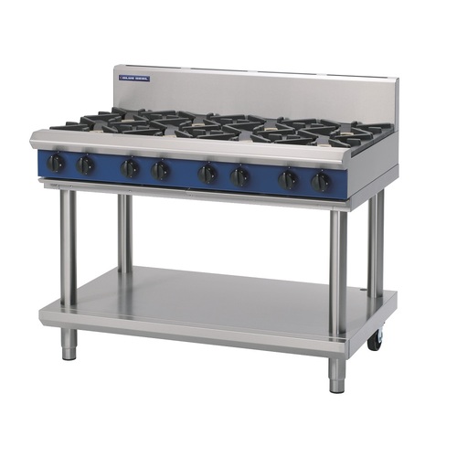 Blue Seal G518D-LS -  8 Burner Gas Cooktop with Leg Stand - G518D-LS