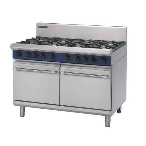 Blue Seal G528D Gas - 8 Burner Gas Cooktop with Double Static Oven - G528D