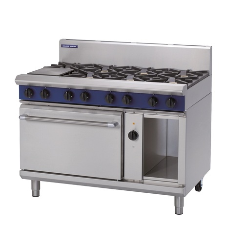 Blue Seal GE58D - 8 Burner Gas Cooktop with Electric Convection Oven - GE58D