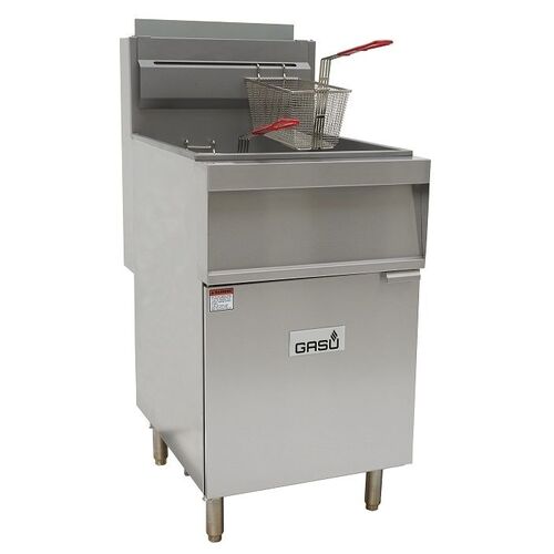 Gasu GFG0150 Wide Body 3 Basket Gas Fryer - GFG0150