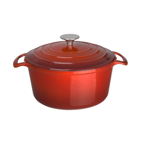 Vogue Round Casserole Red 205mm 3.2Ltr - GH304