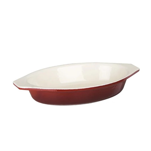 Vogue Oval Gratin Red 650ml - GH317