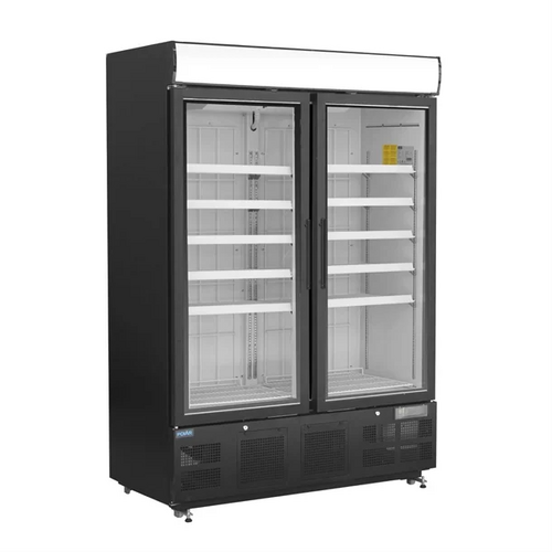 Polar GH429-A G-Series Upright Display Freezer Black - 920Ltr - GH429-A