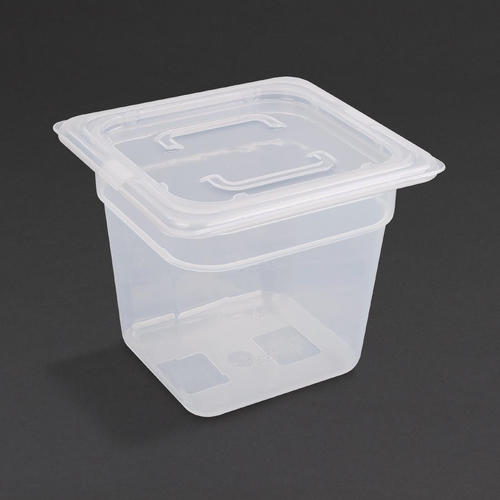 Vogue Polypropylene 1/6 Gastronorm Tray 150mm 2.2Ltr (Pack of 4) - GJ527