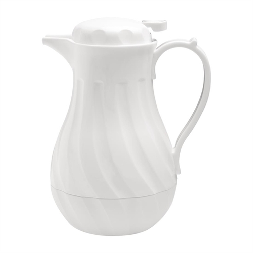 Olympia Insulated Swirl Jug White 2Ltr - GL971