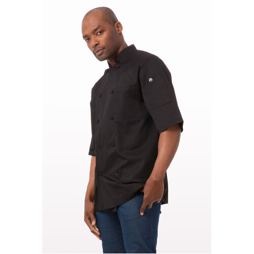 Montreal Cool Vent Chef Jacket - Black - JLCV-BLK-XS - JLCV-BLK-XS