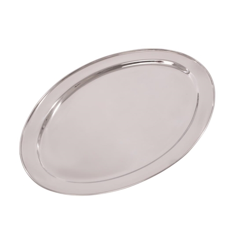 Olympia Stainless Steel Oval Serving Tray 660x460mm - K370