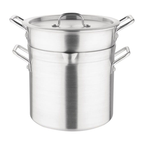 Vogue Double Boiler with Lid 10Ltr - K645