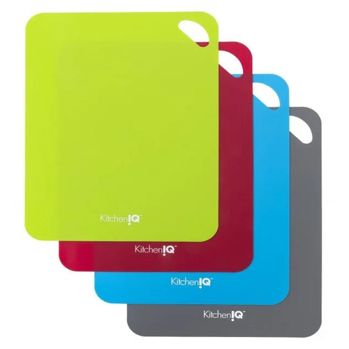 KitchenIQ 4pk Flexible Cutting Boards - KIQ50795