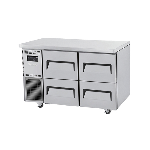 Turbo Air KUR12-2D-4-N - Undercounter 4 Drawer Fridge - 1200mm wide - KUR12-2D-4-N