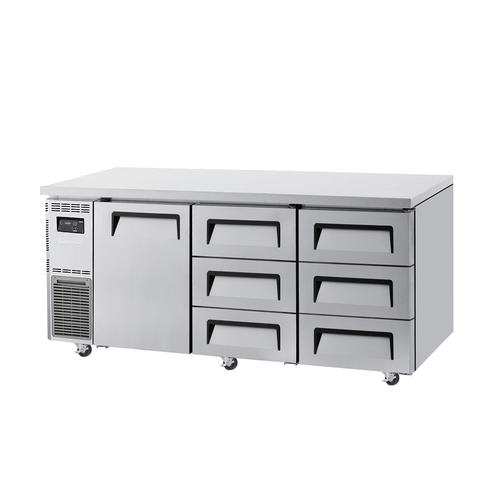 Turbo Air KUR18-3D-6-N - Undercounter 1 Door / 6 Drawer Chiller - 1800mm wide - KUR18-3D-6-N