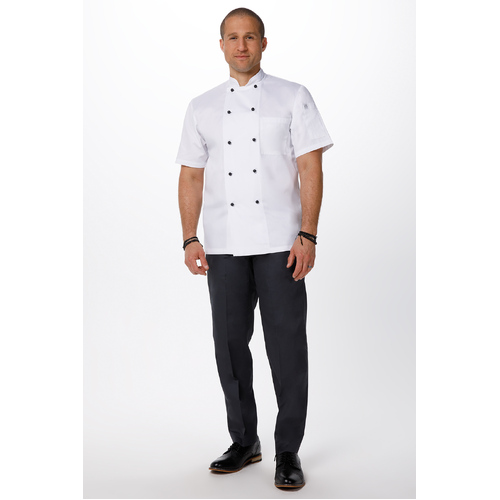 Chef Works Macquarie White Basic Chef Jacket - MBSS - MBSS