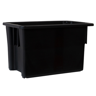 Crate 68lt Food Grade Stack & Nest - Black - MP15BLK