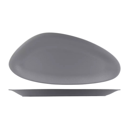 AFC Neo Fusion Stone Beachcomber Oval Platter 500x230mm (Box of 6) - NFBC500-GY