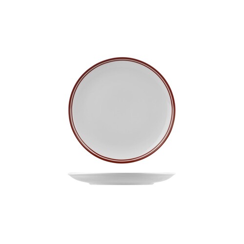 Rak Nano Cru Round Coupe Plate Red 210mm (Box of 12) - NPR21-R