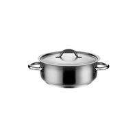 Pujadas Casserole With Cover 320x125mm / 10.0Lt 18/10 Stainless Steel  - P207-032