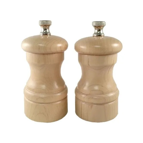 Chefs Specialties Capstan Set With Salt Mill Natural 4" (Set of 2) - P4302