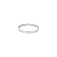 Tart Ring 240x20mm 18/8 Stainless Steel  - P780-024