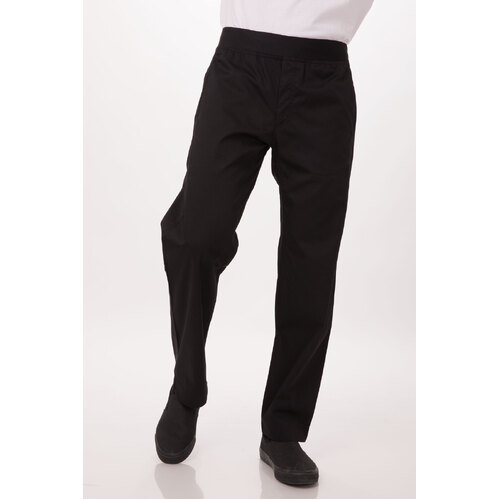 Chef Works Lightweight Slim Chef Pants - PBN01-BLK - PBN01-BLK