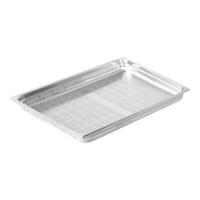 Pujadas 2/1 Size - Gastronorm - Perforated Bottom 650x530x100mm - 18/10 Stainless Steel - PG211002