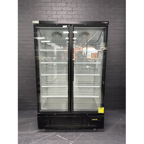 Pre-Owned Saltas NDA2150 - 2 Door Glass Upright Display Freezer - PO-1487