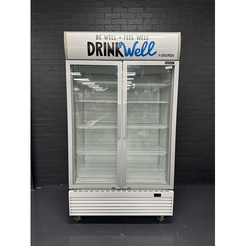 Pre-Owned Bromic GM1000L - 2 Door Glass Upright Display Fridge - PO-1540