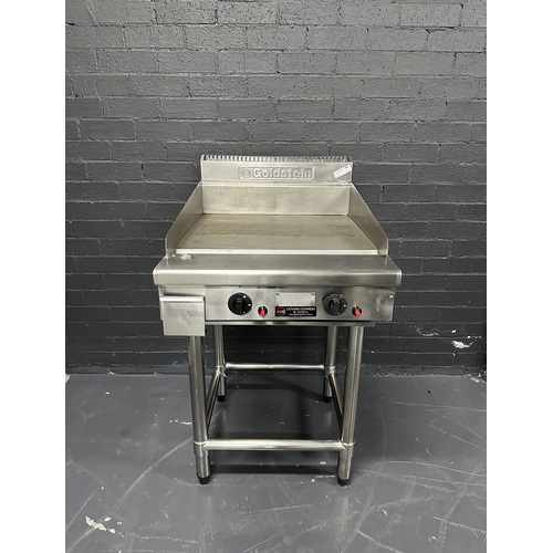 Pre-Owned Goldstein GPGDB24 - 600mm Gas Griddle on Leg Stand - PO-1633