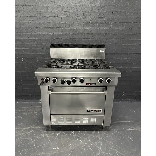 Pre-Owned Garland S286 - 6 Burner Gas Cooktop with Oven - PO-1672