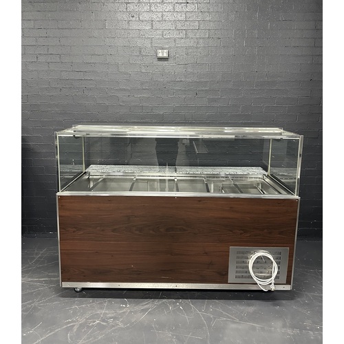 Pre-Owned Custom Made Square Glass Cold Food Display 1800mm - PO-1674