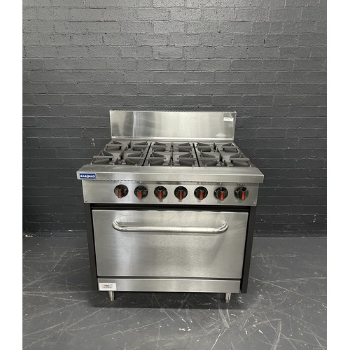 Pre-Owned Gasmax GBS6T - 6 Burner Gas Cooktop with Oven - PO-1684