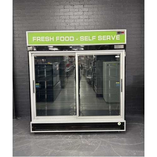 Pre-Owned Artisan M1114 - 2 Door Sliding Upright Display Fridge - PO-1686