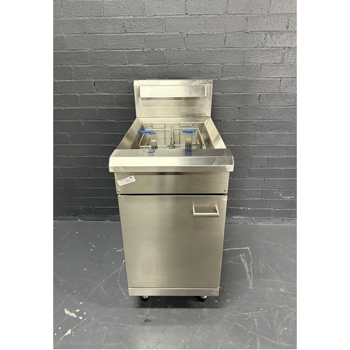 Pre-Owned Luus FV-45 - Single Pan Gas Fryer (Nat Gas) - PO-1737