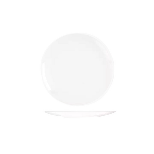 RAK Bravura Bone China Coupe Plate 170mm (Box of 24) - R10-1117