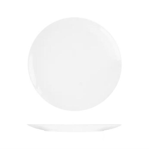 RAK Bravura Bone China Plate Round Coupe 230mm (Box of 12) - R10-1123