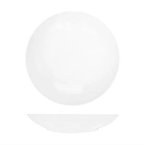 RAK Bravura Bone China Deep Coupe Plate 250mm (Box of 12) - R10-1250