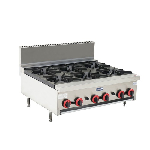 Gasmax RB-6E - 6 Burner Gas Cooktop - Natural Gas - RB-6E