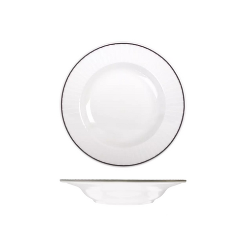 RAK Porcelain Harriette Round Bowl Wide Rim 230mm/ 475ml (Box of 12) - RHRDP23-BK