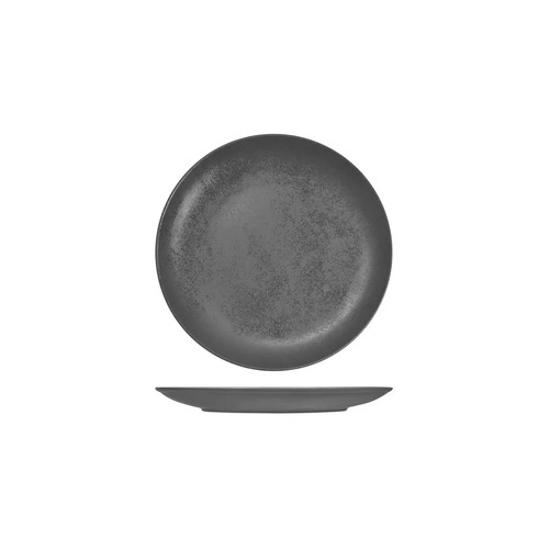 RAK Karbon Round Coupe Plate 180mm - Shale (Box of 24) - RK3180-GY