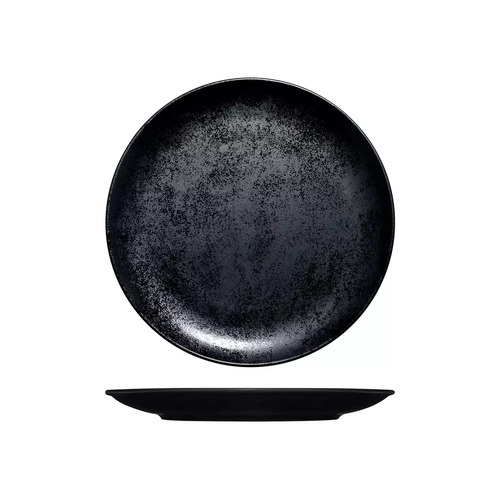 RAK Karbon Round Coupe Plate 240mm - Black (Box of 12) - RK3240-BK