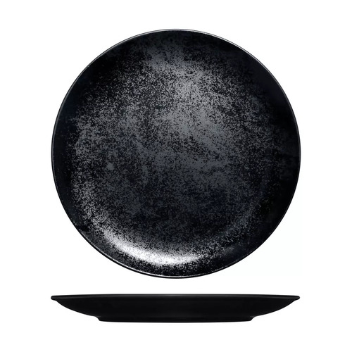 RAK Karbon Round Coupe Plate 290mm - Black (Box of 12) - RK3290-BK