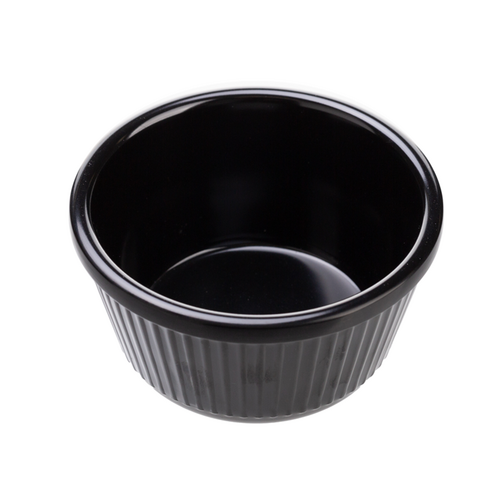 Coucou Ramekin Flutted 120ml - Black (Box of 24) - RKF120BK