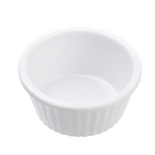 Coucou Ramekin Flutted 30ml - White (Box of 24) - RKF30WH