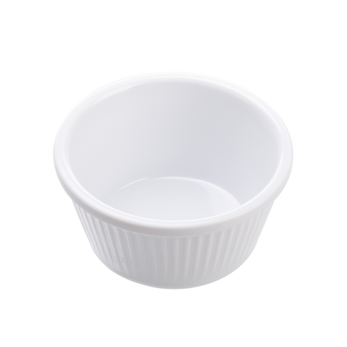 Coucou Ramekin Flutted 60ml - White (Box of 24) - RKF60WH