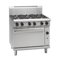 Waldorf RN8610GC - 6 Burner Gas Cooktop with Gas Convection Oven - RN8610GC