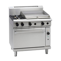 Waldorf RN8616GC - 2 Burner Gas Cooktop + 600mm Griddle with Gas Convection Oven - RN8616GC