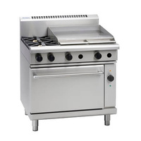 Waldorf RN8616GEC - 2 Burner Gas Cooktop + 600mm Griddle with Electric Convection Oven - RN8616GEC