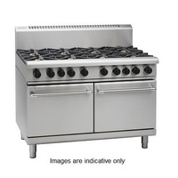 Waldorf RN8823G - 6 Burner Gas Cooktop + 300mm Griddle with Double Static Oven - RN8823G