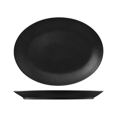 RAK Neo Fusion Volcano Oval Coupe Platter 360x270mm (Box of 6) - RNF4360-BK