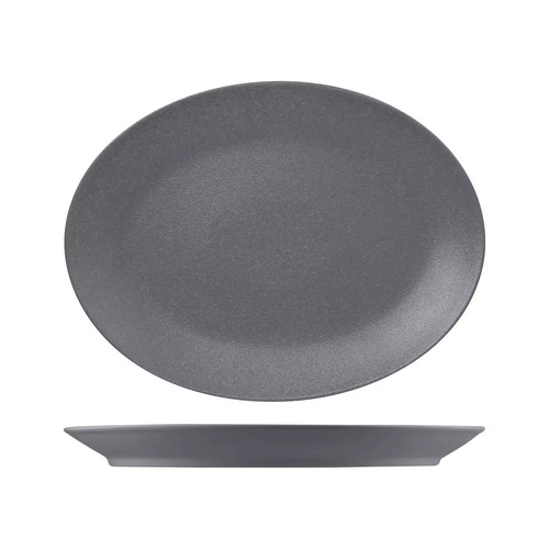 RAK Neo Fusion Stone Oval Coupe Platter 360x270mm (Box of 6) - RNF4360-GY